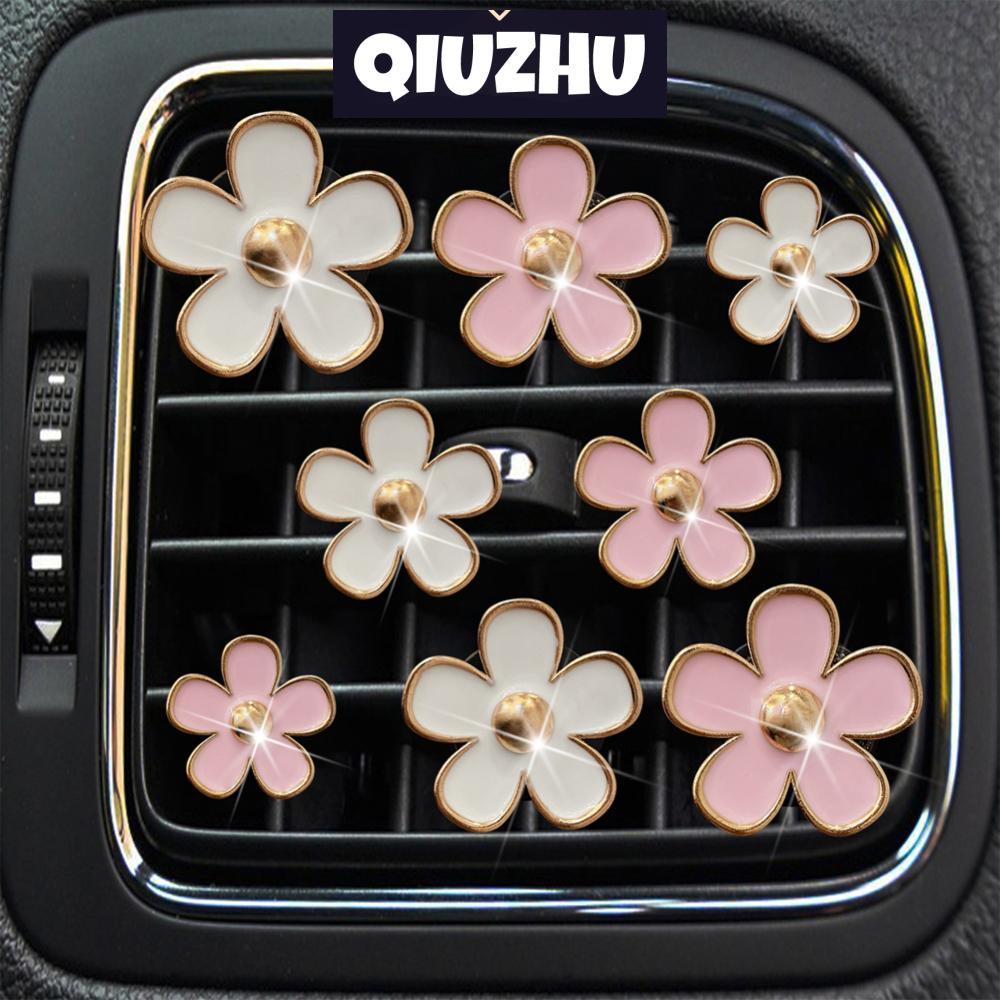 QIUZHU 4 Pçs/Set Saída De Carro Ventilação Perfume Clipes Ambientador Ar Condicionado Aromaterapia Decoração Interior Su