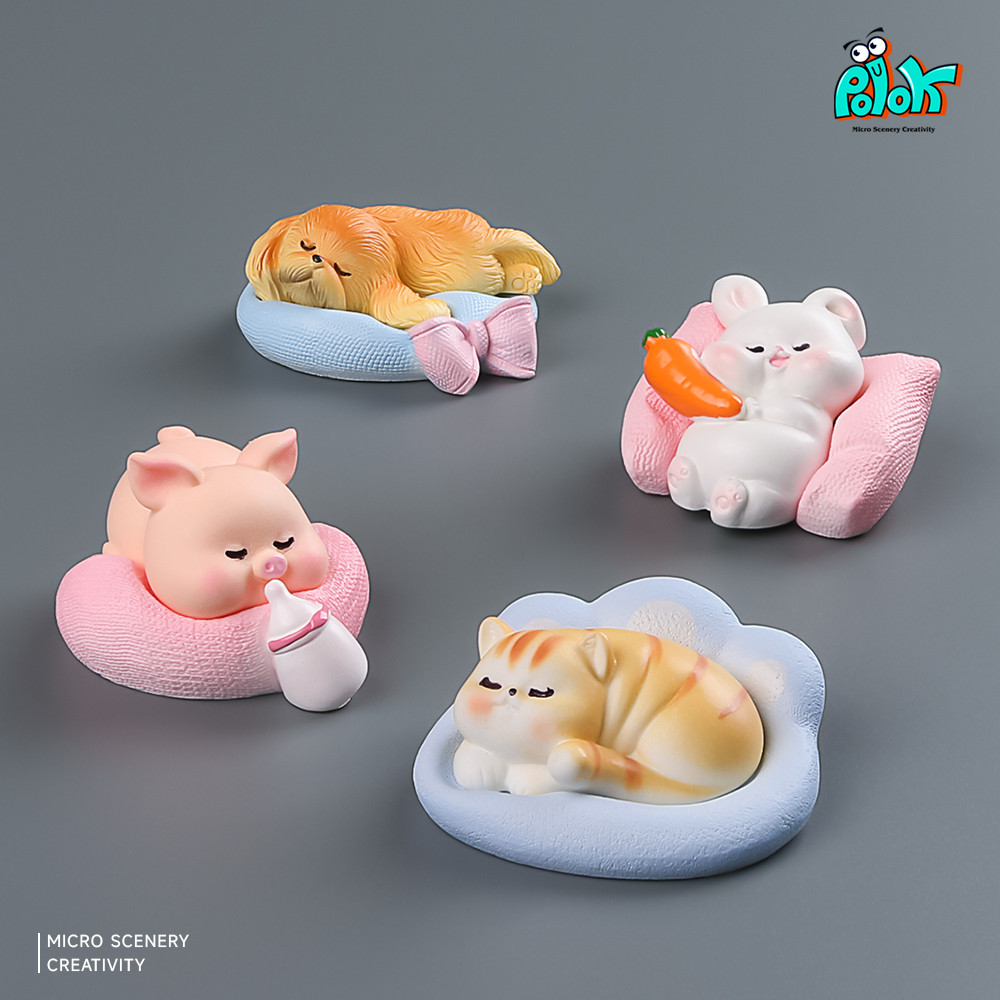 Ninho de Animal de estimação dos desenhos animados bonito Animal de estimação simulação Animal gatinho leitão coelho fil