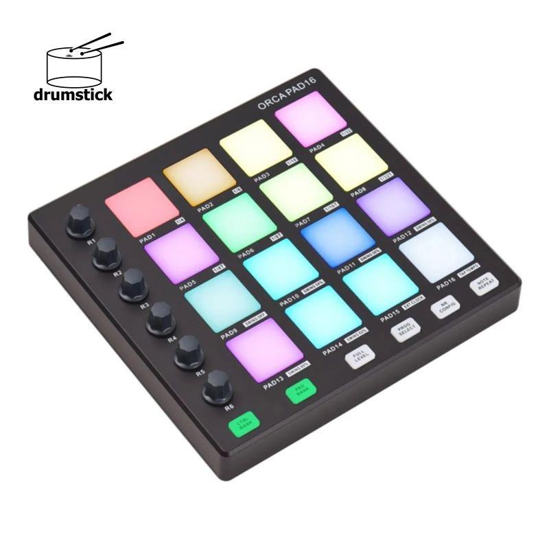 PAD16 Controlador Teclado DJ Música Estúdio De Áudio Bateria Eletrônica Almofada Para Instrumentos Musicais Bater Produç