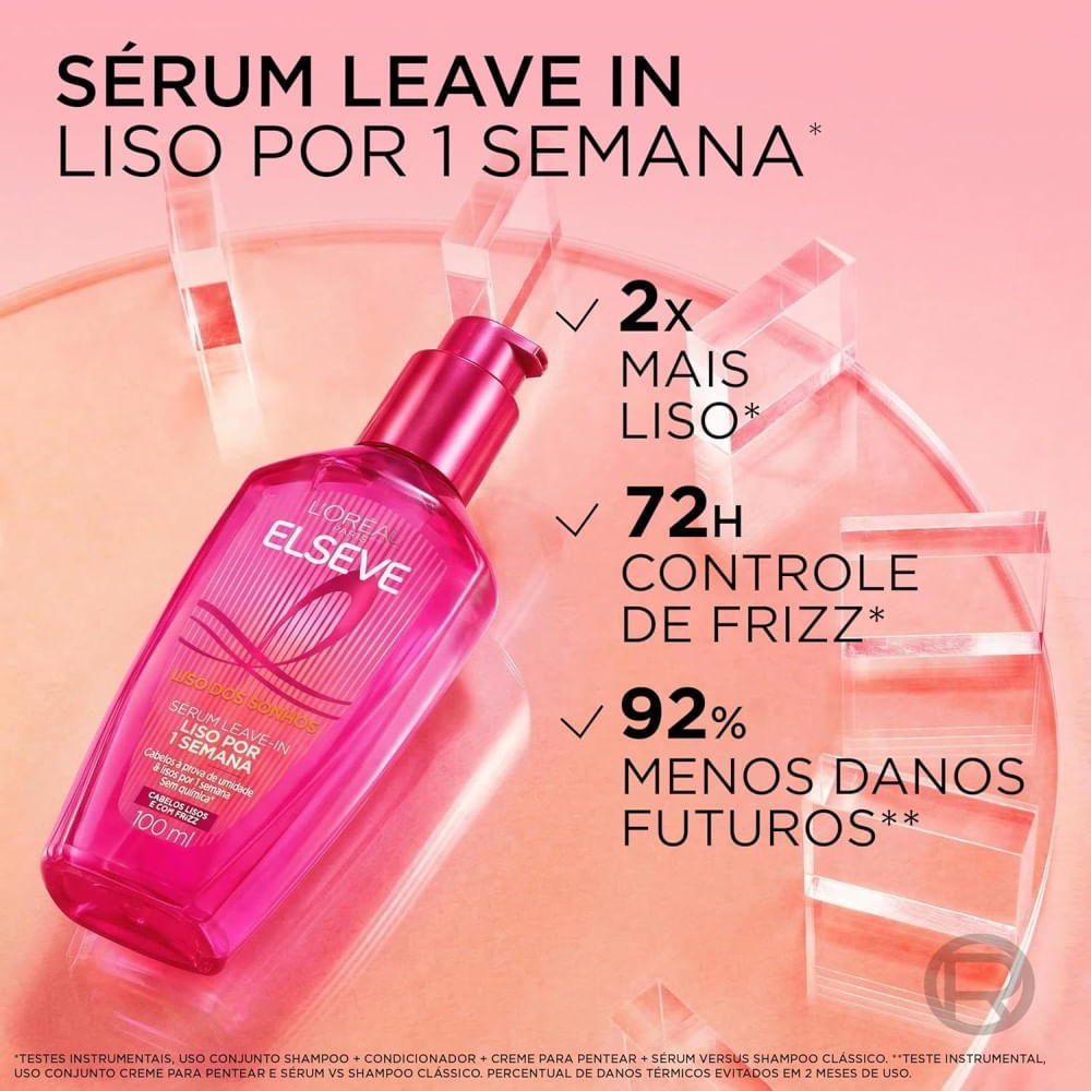 Sérum Leave In Elseve Liso dos Sonhos Liso Por 1 Semana 100ml · foto 2