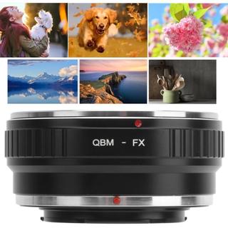 Anel adaptador de lente de foco manual para montagem Rollei QBM para câmera Fuji FX Acabamento anodizado em liga de