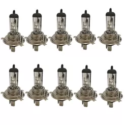 Kit 10x Lampada Halogena Para Moto Motocicleta Farol - H4 [35W/35W] Comum
