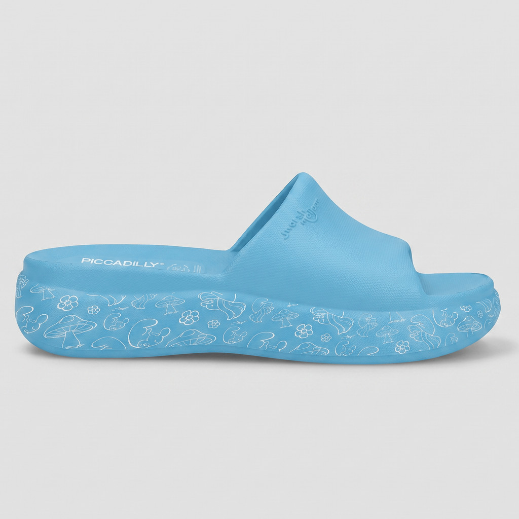 Tamanco Marshmallow Smurfs Azul