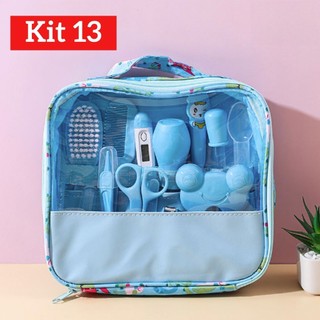 Kit 13 Pecas Bebê Cuidado Higiene Com O Cabelo Saúde Cabeleireiro Escova Higiene Kit Cortador De Unhas
