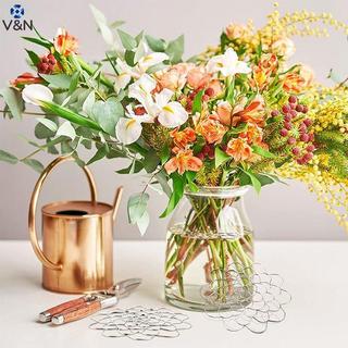 (V & N) Suporte Para Arranjo De Flores , Grade Floral Reutilizável , Fio De Sapo Torção Vaso , Hastes Florais , Buquês ,