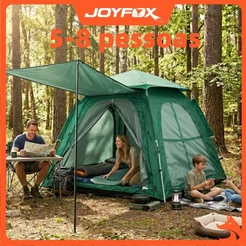 Barraca Camping Acampamento 5-8 Pessoas 290*250*158cm Impermeavel 2000mm JOYFOX