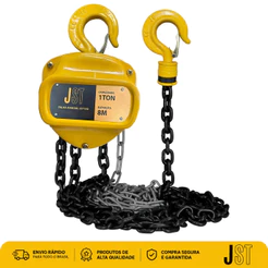 Talha Manual de Corrente JST 1 Tonelada 8 Metros JST1X8 Carga 1000kg
