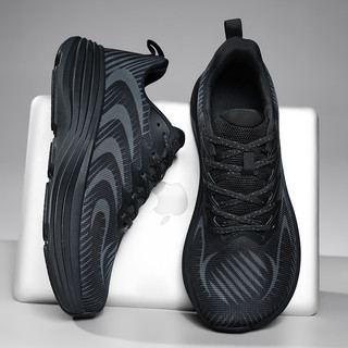 Quatro estações Flyknit tênis malha esportes sapatos casuais confortáveis rebote tênis de salto médio boca rasa tênis de