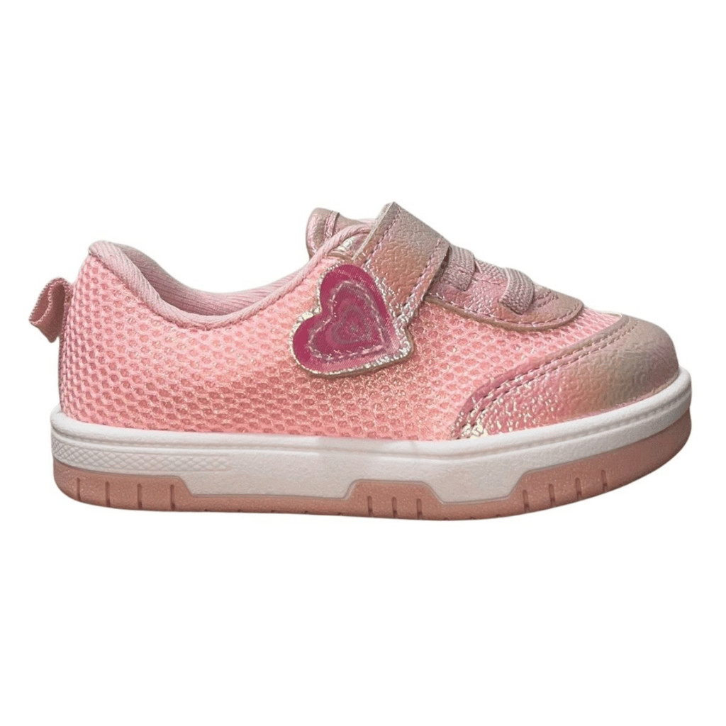 Tênis Casual Enfeite Infantil Menina Molekinha 2728.103 Rosa Holográfico