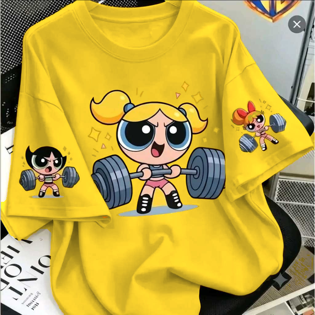Camiseta unissex Streetwear Meninas Super Poderosas Algodão p ao g5