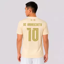 Camisa Flamengo Áureo Bege 10 De Arrascaeta