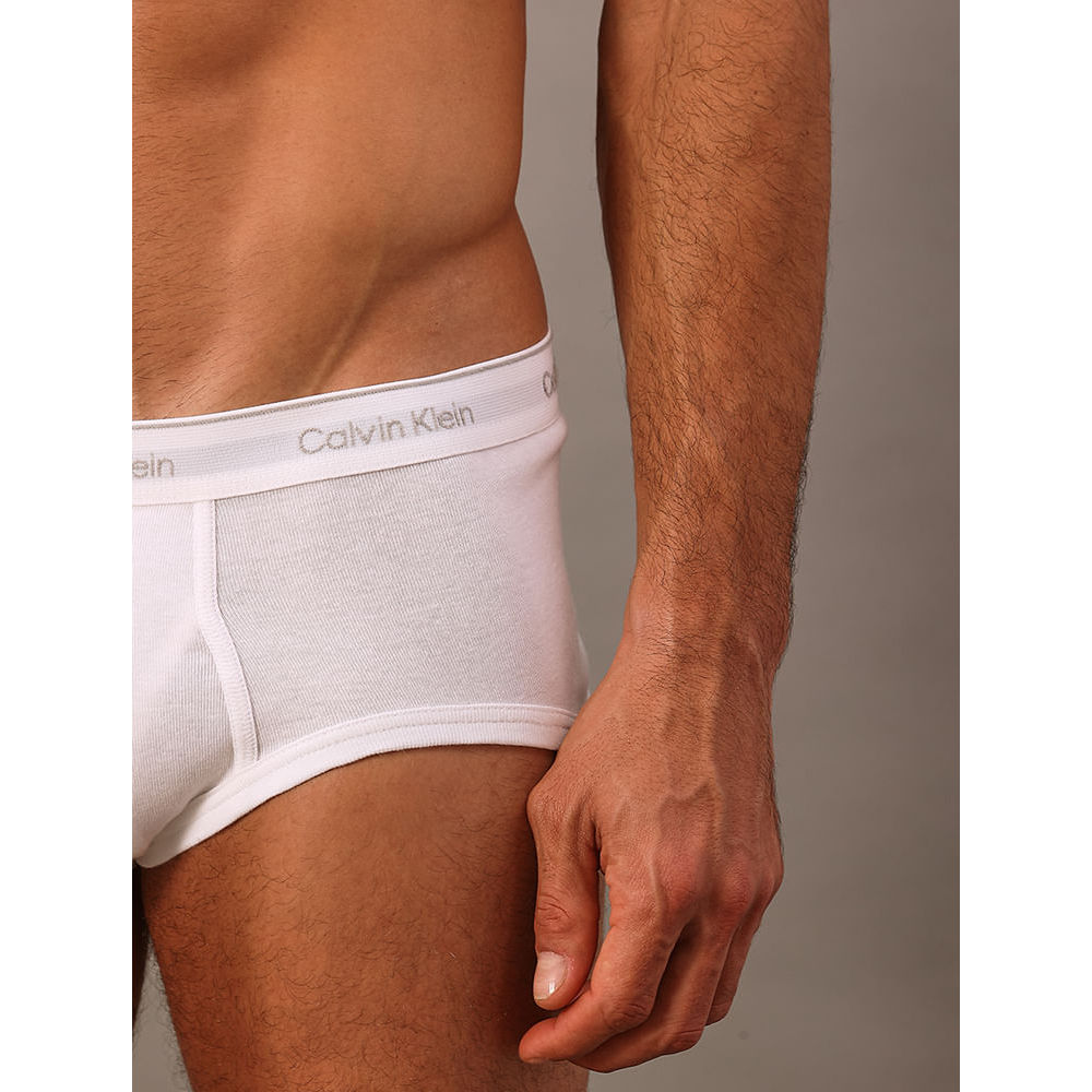 Kit 3 Cuecas Brief Cotton Rib Calvin Klein - White · foto 2