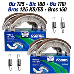 Kit Lona Freio Dianteira e Traseira Biz 125 100 100+ 110i Bros 150 Bros 125 KS/ ES
