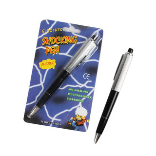 Criativo adereços elétricos caneta de choque elétrico homem brincadeira engraçado caneta elétrica dia da mentira brinque