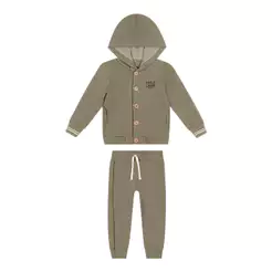 Conjunto Infantil Menino Com Capuz Colorittá Verde