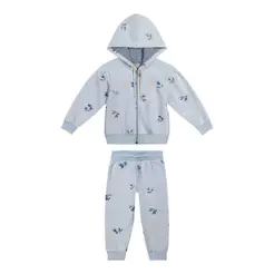 Conjunto Infantil Menina Moletom Linho Colorittá Azul