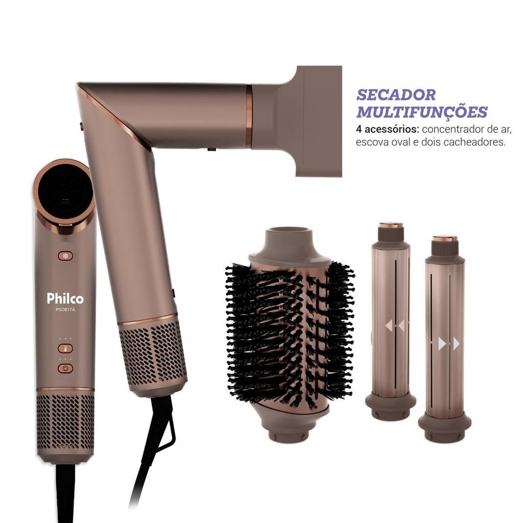 Secador de Cabelo Philco Motor BLDC Fast Dry 1600W PSDE17A · foto 2