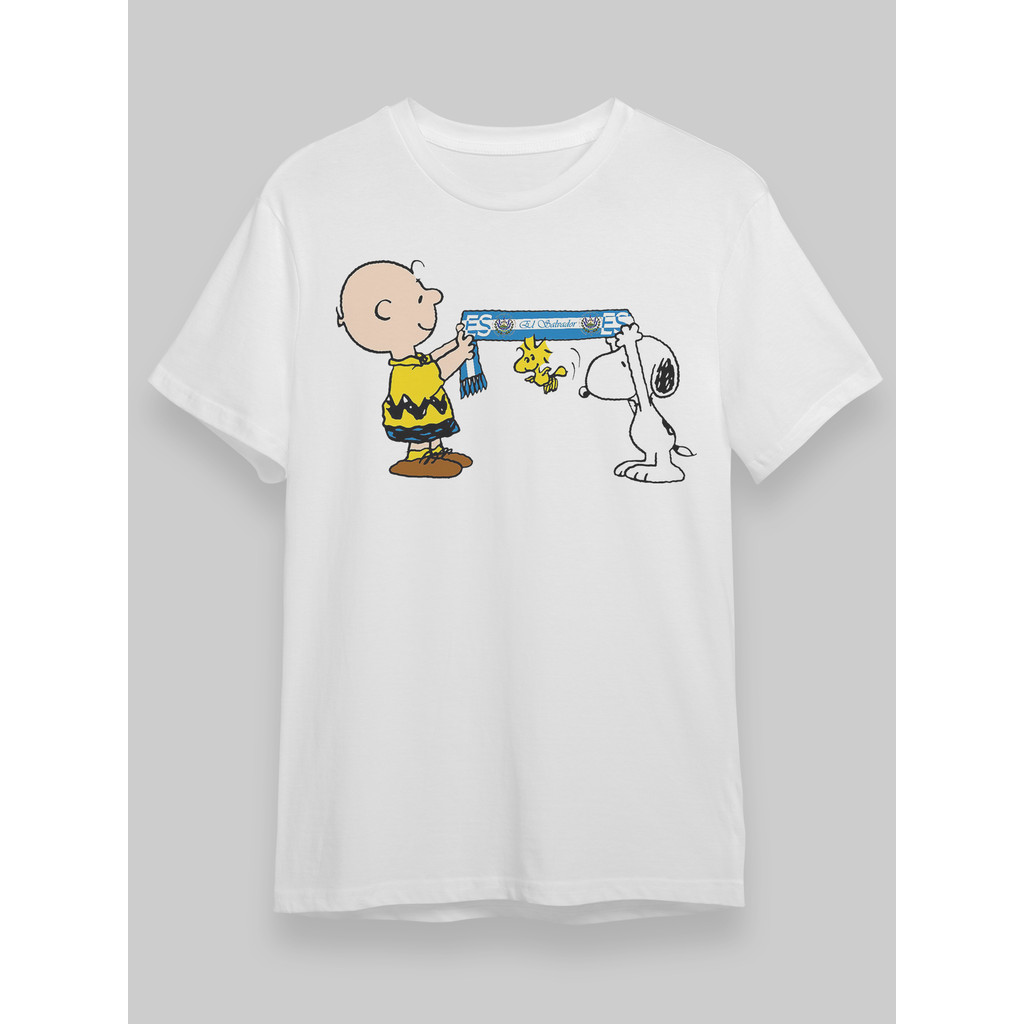 BR.Moonlight Camiseta Unissex Snoopy Cachecol Divertido Oversized 100% Algodão Verão Atividades ao Ar Livre