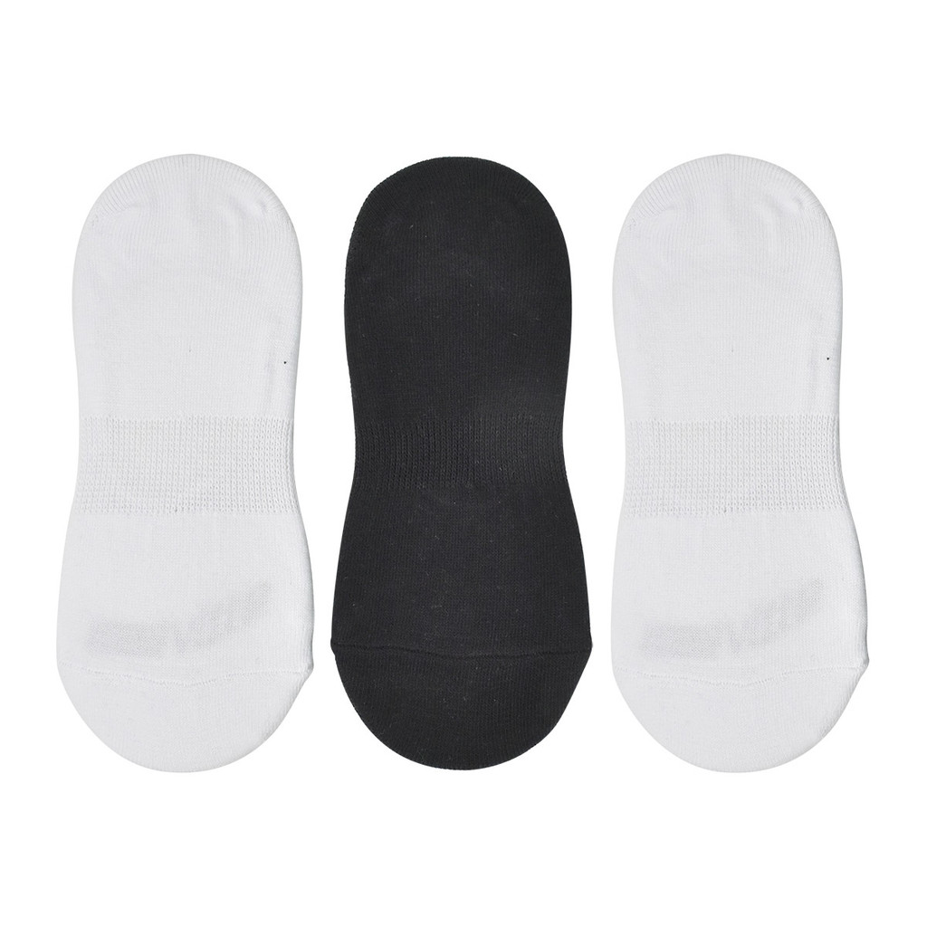Meia Sapatilha Unissex Activitta Branco e Preto Conforto — imagem 2 de 2