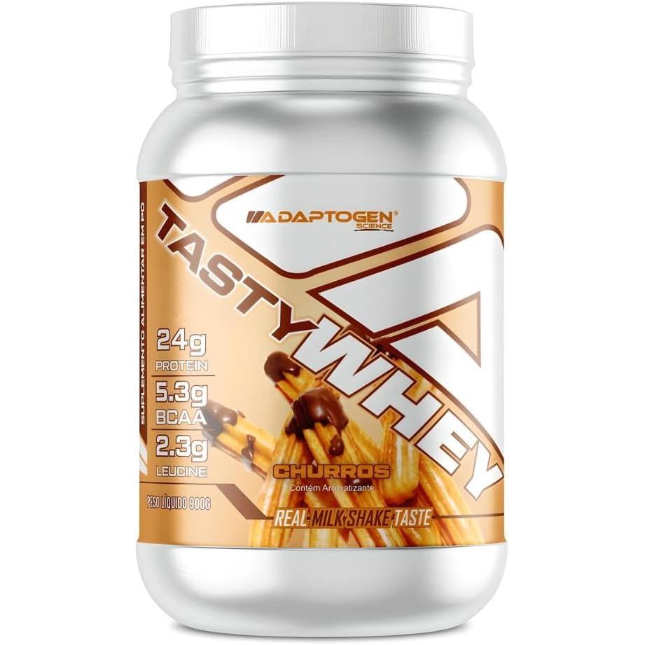 Whey Protein Adaptogen Tasty 3W 900g Churros 24g Proteína