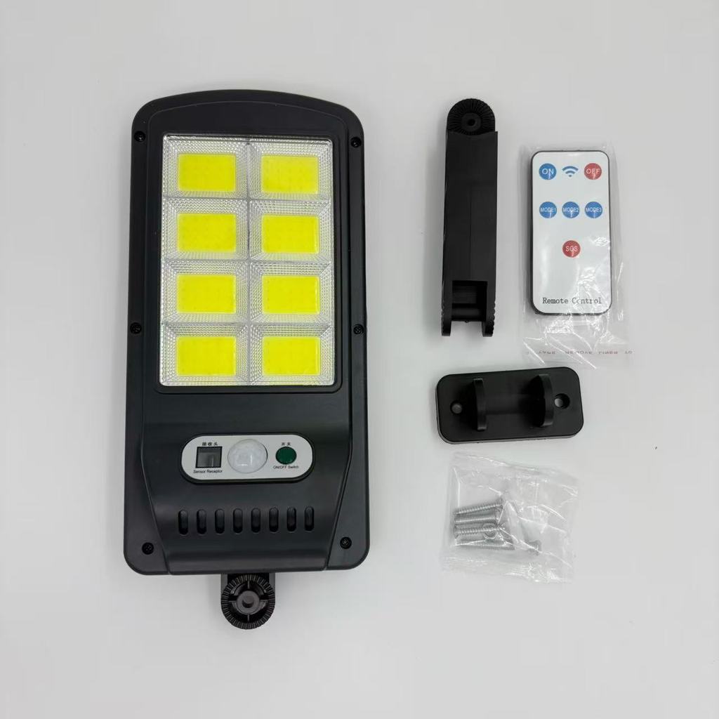 Luminária Solar Poste Refletor 160 Cob 300W Sensor Presença Movimento Prova D Água + Controle em Oferta na Shopee