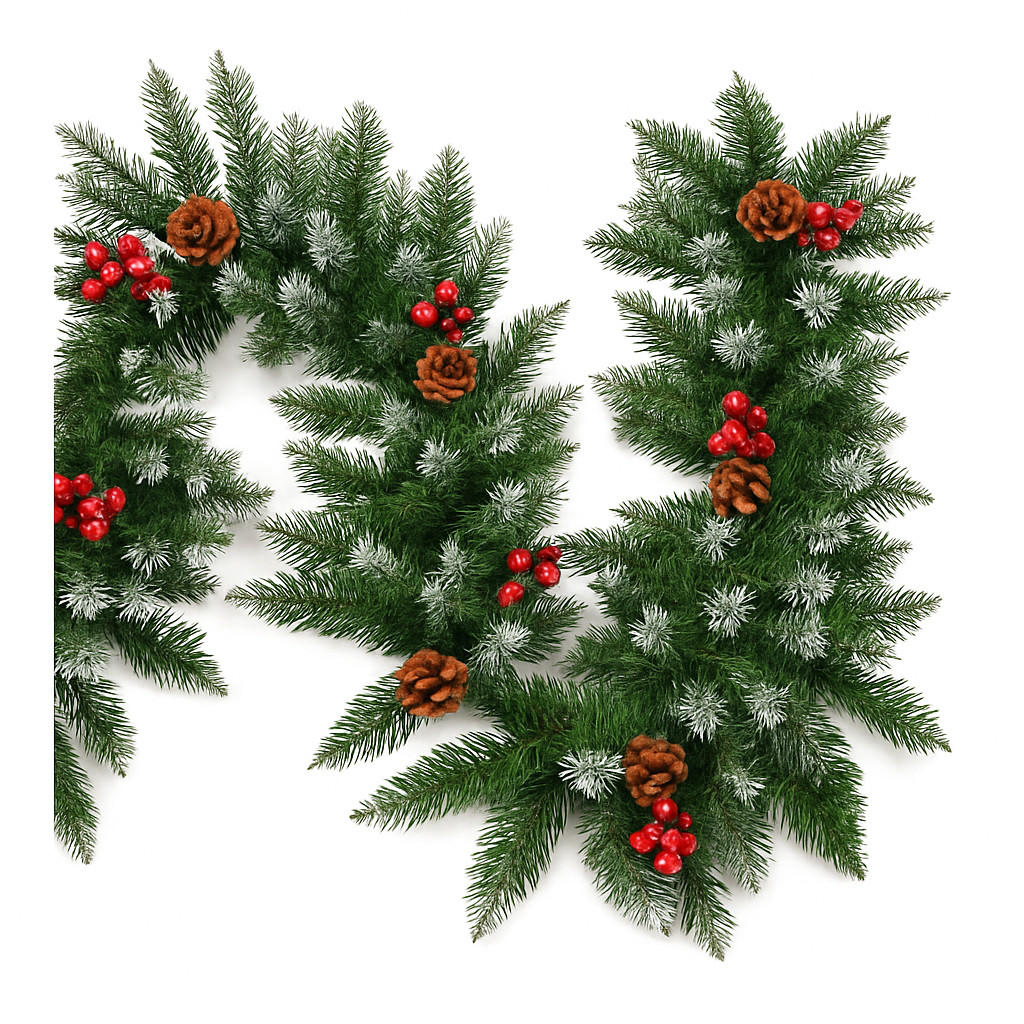 Festao Aramado Nevado Decorativo Natal Wincy NTR64002