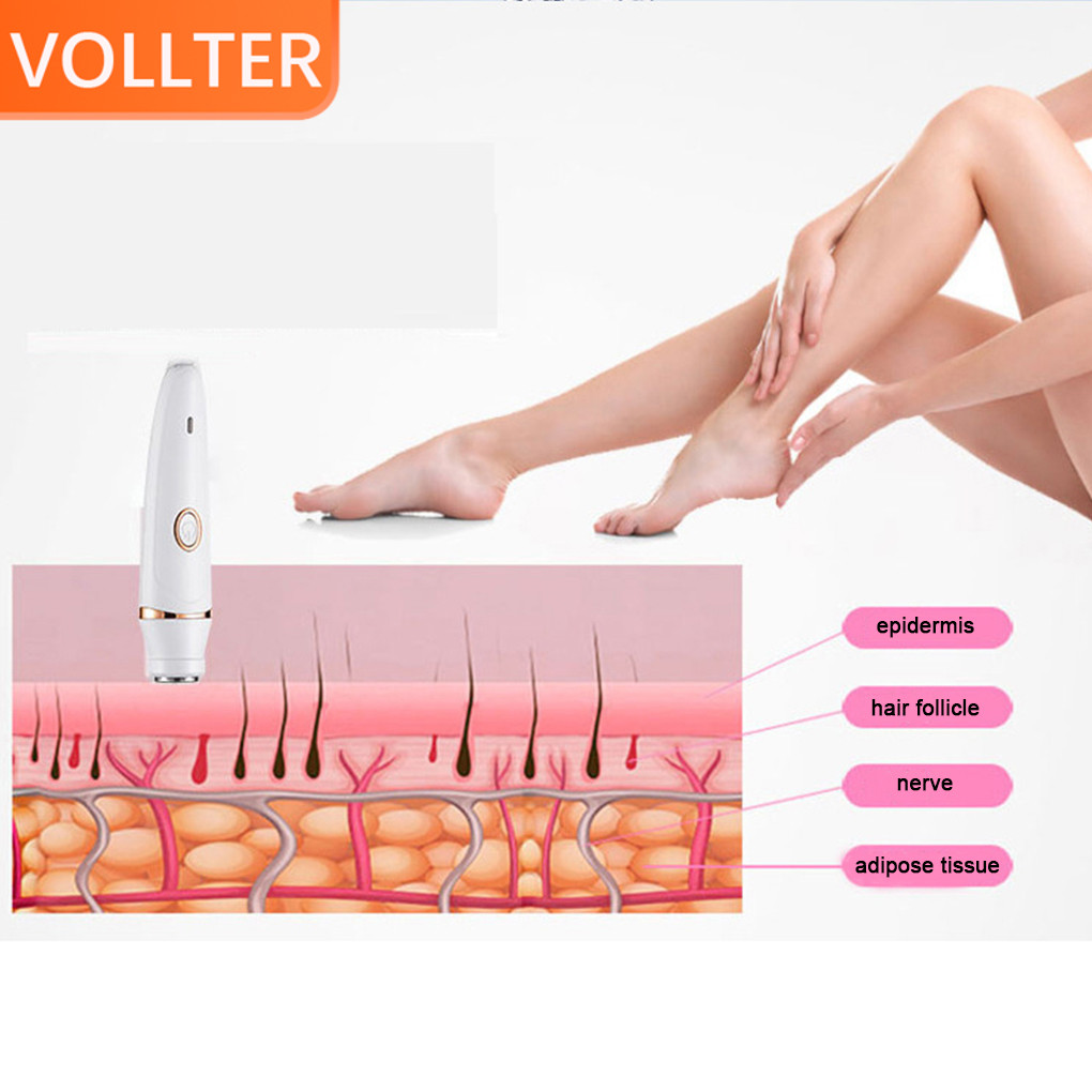 Removedor De Pêlos Faciais Suave E Indolor 7 Em 1 Depilação Elétrica Senhora Barbeador Feminino Depilador Facial Branco