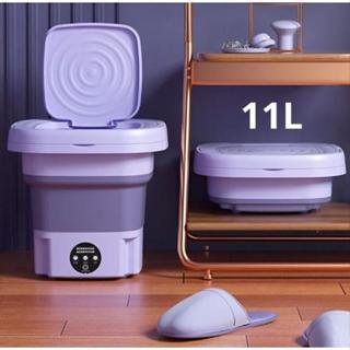 ​​Revolucione a Sua Lavagem em Viagens! Mini Máquina de Lavar de 11L Portátil e Dobrável​ em Oferta na Shopee