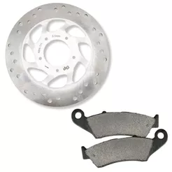 Disco de Freio Dianteiro P/ Honda Biz 125 2006-2015 + Pastilhas