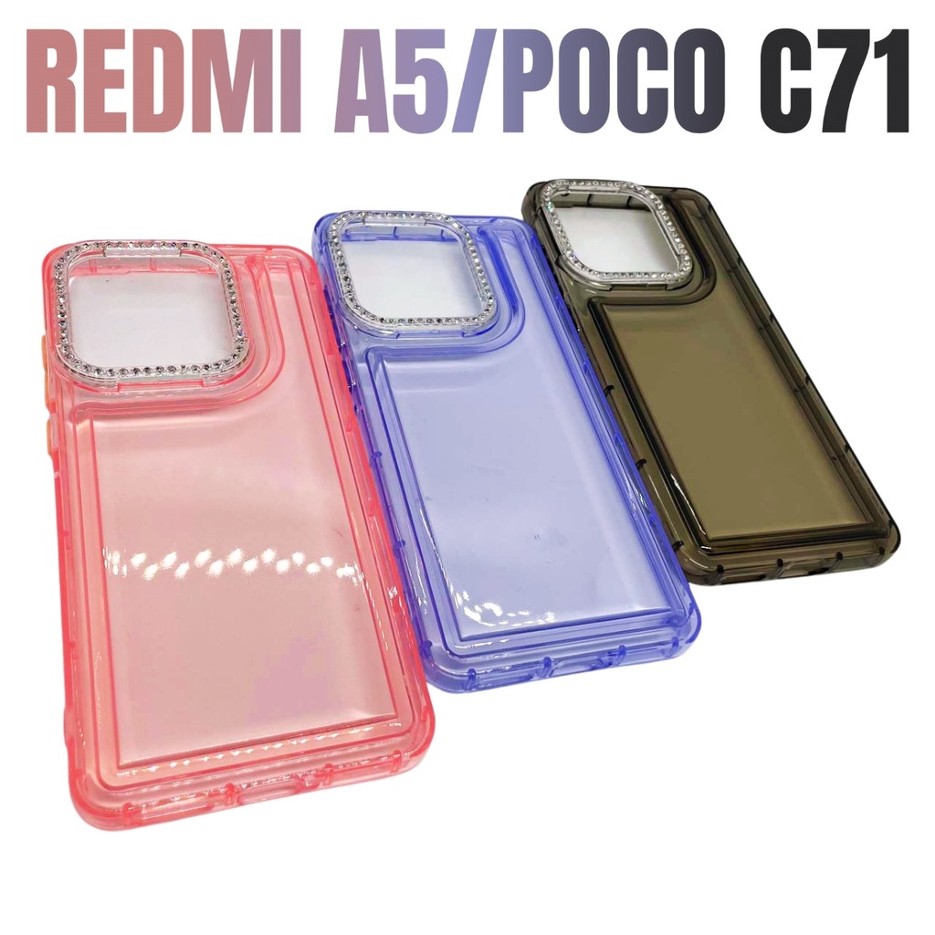 Capa Capinha de celular compatível com Redmi A5 e Poco C71 Strass