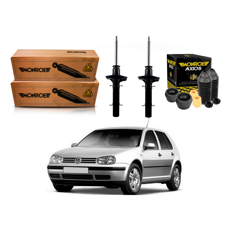Kit Amortecedor Dianteiro Golf 1.6 1.8 Turbo 2.0 1998 A 2006