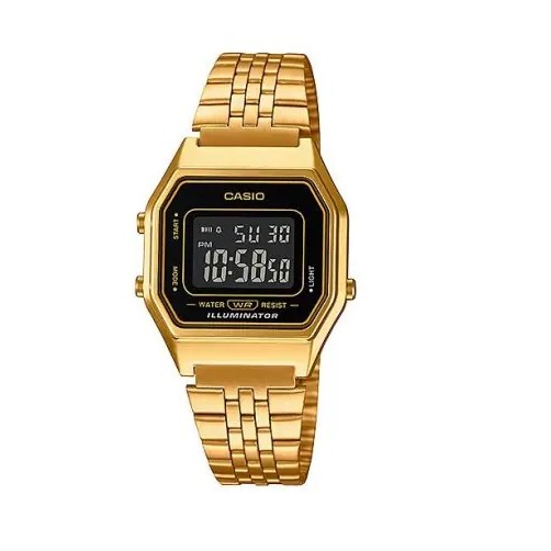 Relógio Casio Vintage LA680WGA-1BDF Dourado Feminino