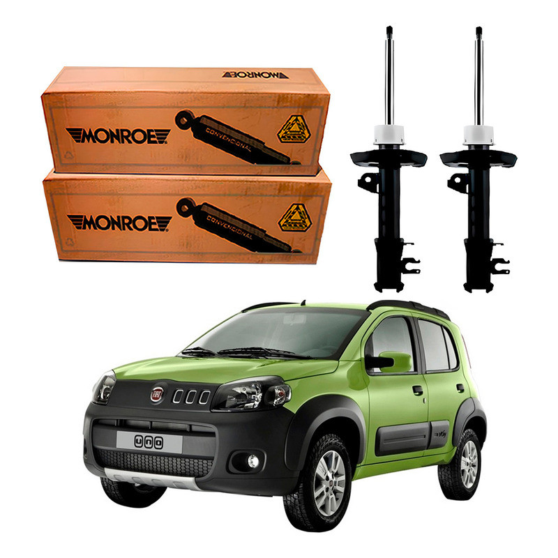 Par Amortecedor Dianteiro Novo Uno Way 1.0 1.4 2010 A 2016 em Oferta na Shopee