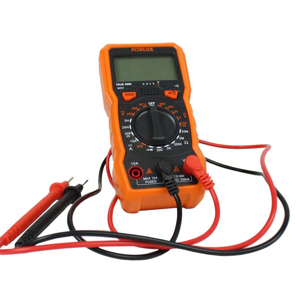 Multímetro Digital Profissional Foxlux — Tester Portátil para Medições Elétricas e Eletrônicas em Oferta na Shopee