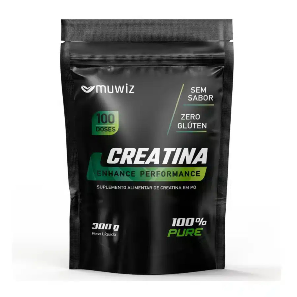 CREATINA MONOHIDRATADA EM PO MUWIZ 300G SEM SABOR
