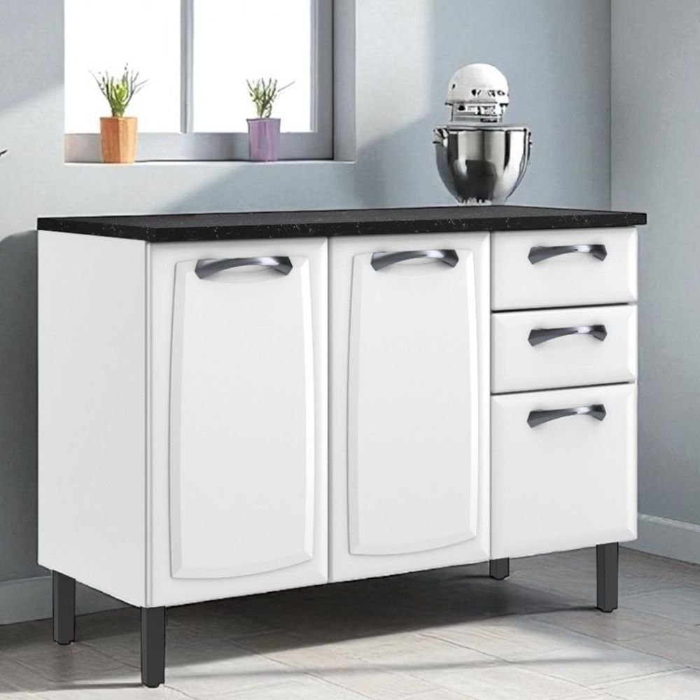 Armário de Cozinha Itatiaia em Aço com Balcão: Onde Comprar | BuscaProdutos