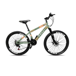 Bicicleta Colli Mônaco Aro 26 Freio a disco Quadro 13,5 - Verde Militar