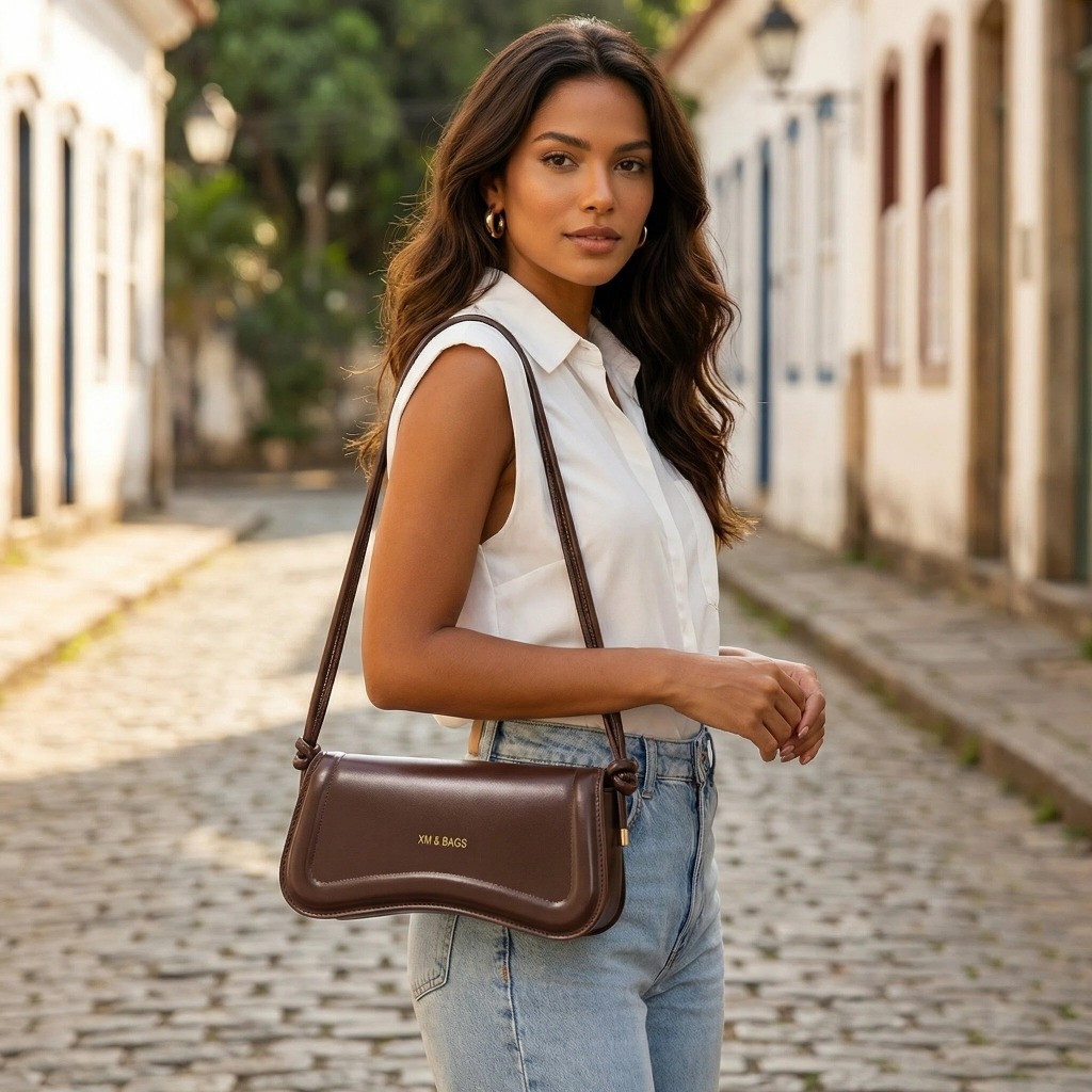 Bolsa de Ombro Pequena em Estilo Minimalista para Trabalho e Passeios Diários · foto 2