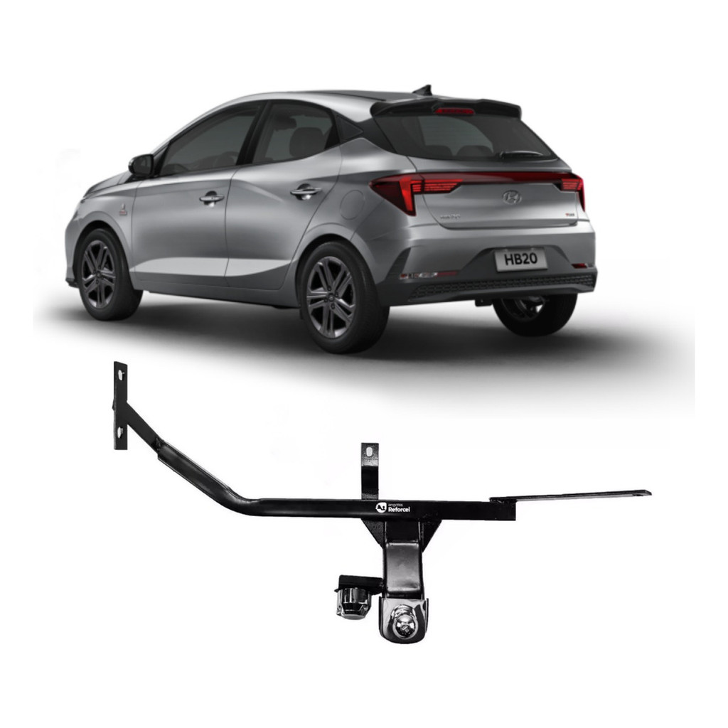 Engate Reboque Fixo Hb20 Hatch 2023 2024 2025 500 Kg Inmetro