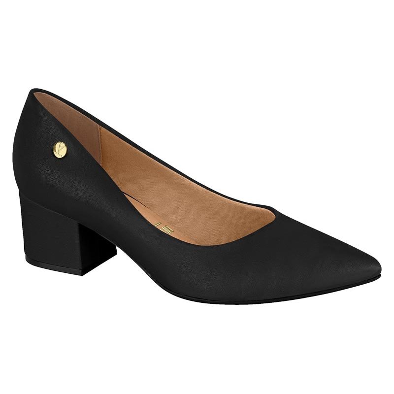 Scarpin Feminino Salto Bloco Bico Fino Vizzano Confortável Original