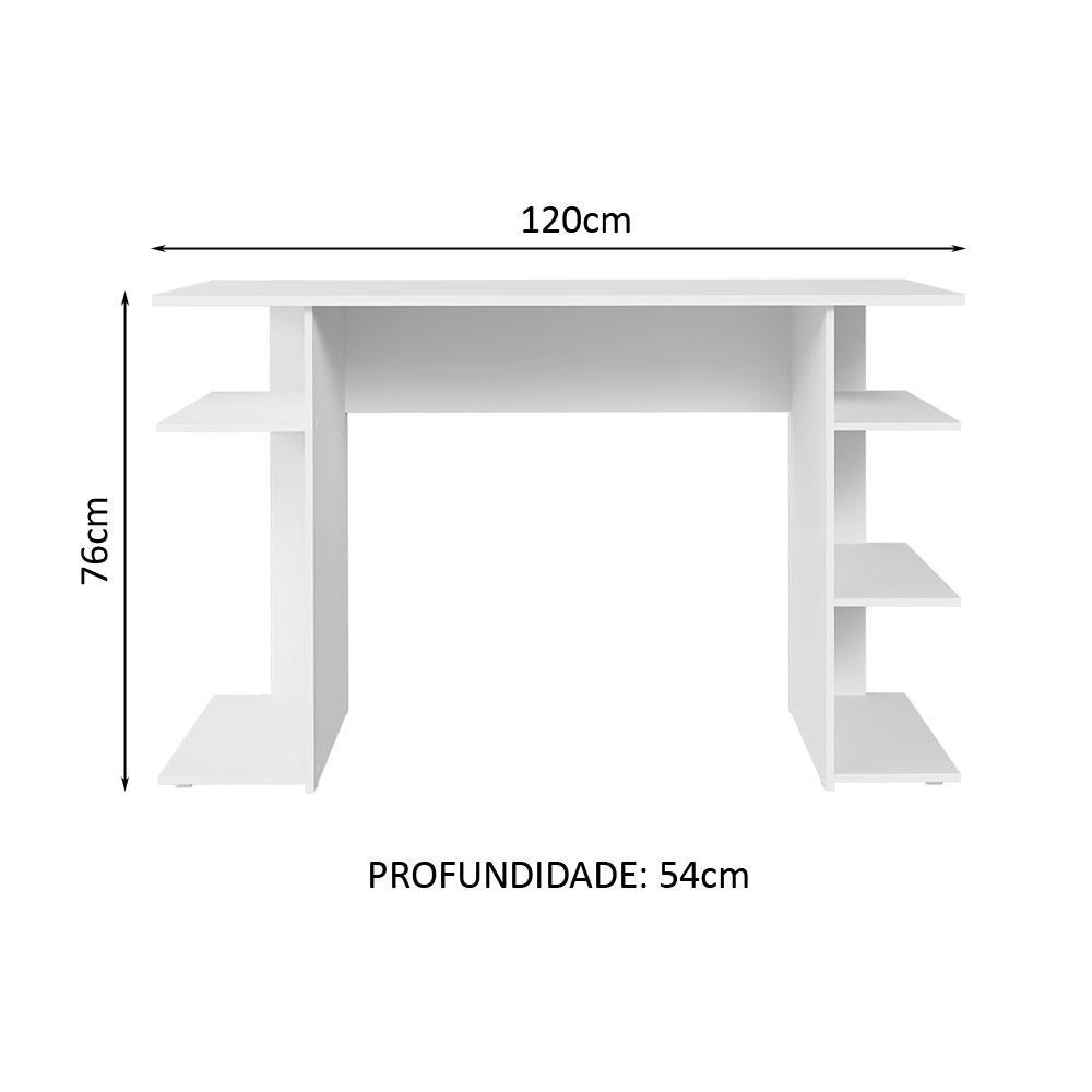 Escrivaninha Mesa para Computador Gamer Branco 9424 Madesa XJ — imagem 2 de 2