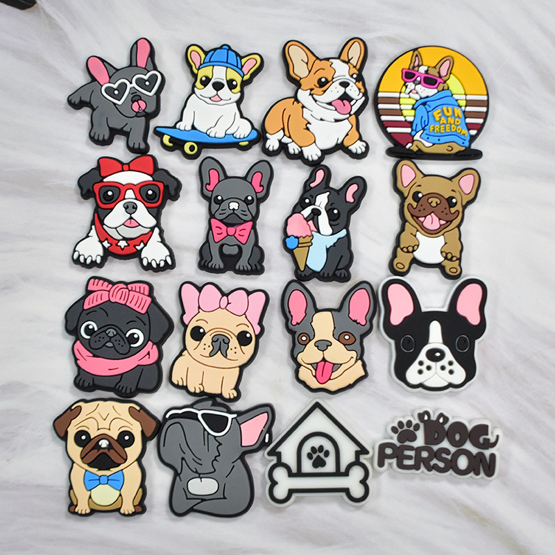 BLJE Julho Novos Encantos De Sapato Acessórios Dos Desenhos Animados Shiba Inu Cão Pet Sandálias Pingente Botão Pinos Pr