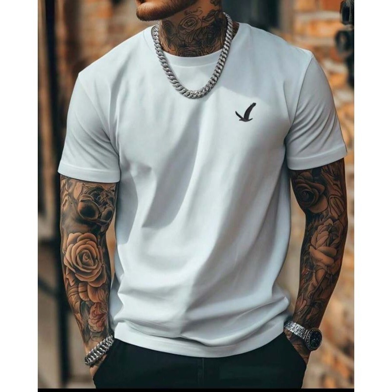 PROMOÇÃO Camiseta Masculina Pássaro lançamento tendência verão 100% Algodão — imagem 2 de 2