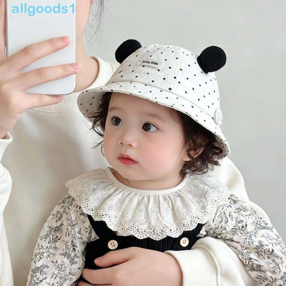ALLGOODS Crianças Guarda-Sol Balde Boné , Corda À Prova De Vento Dos Desenhos Animados Orelha Pescador Chapéu , Impresso