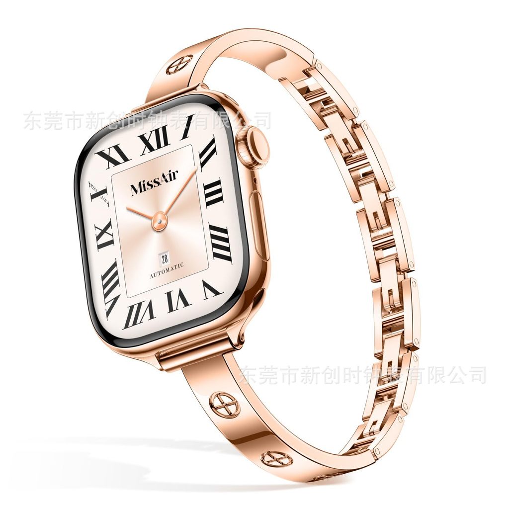 Pulseira de Metal para Apple Watch SE adapta ao estilo iWatch1-11/SE/Ultra Fashi