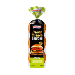 Pullman Pão para Hambúrguer Brioche Grand Burger Pacote 520g