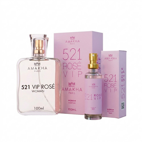 Kit Perfumada 521 Vip Rosé: Perfume 15ml + 100ml | Amakha Paris