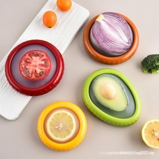 Recipiente de Armazenamento de Frutas para Refrigerador ANGEO, Protetor de Abacate, Caixa de Armazenamento de Frutas e V