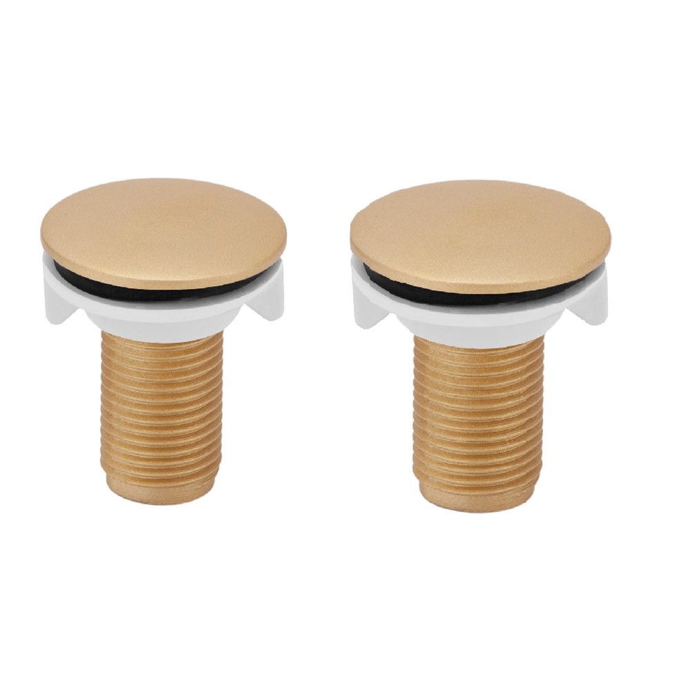 2 Tampa Tampão Tapa Furo Plug Gold 1/2 Lavatório Pia Cuba