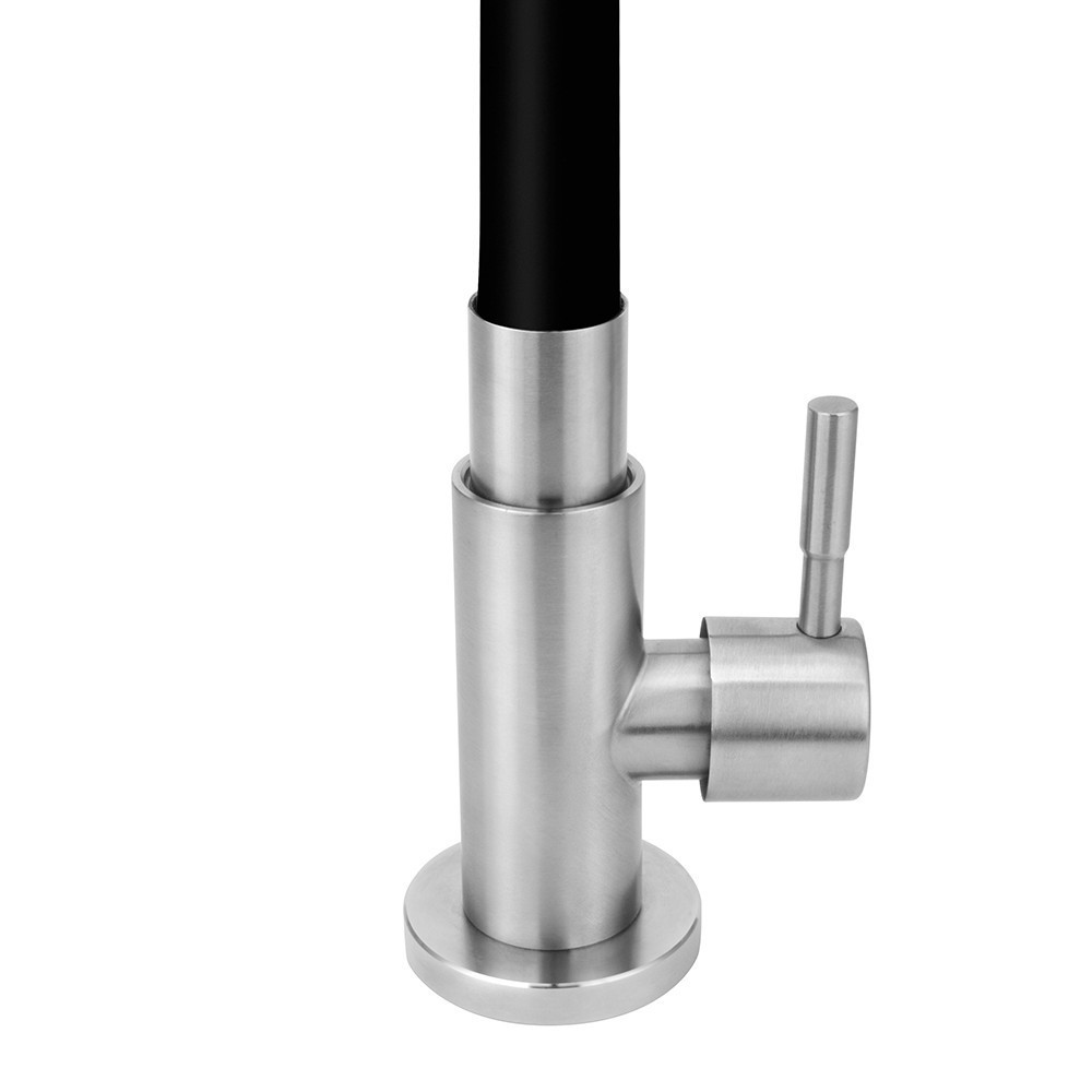 Torneira Cozinha Inox Escovado Mesa Flexível Gourmet Preto — imagem 2 de 2